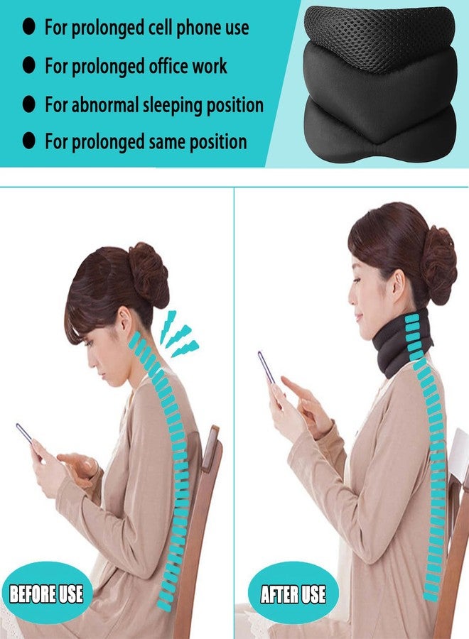 دعامة رقبة TOAINRSI للشخير، دعامة رقبة مضادة للشخير قابلة للتهوية، دعامة رقبة قابلة للتعديل للنوم، للاستخدام المنزلي/السفر/المكتبي للرجال والنساء - Image 5